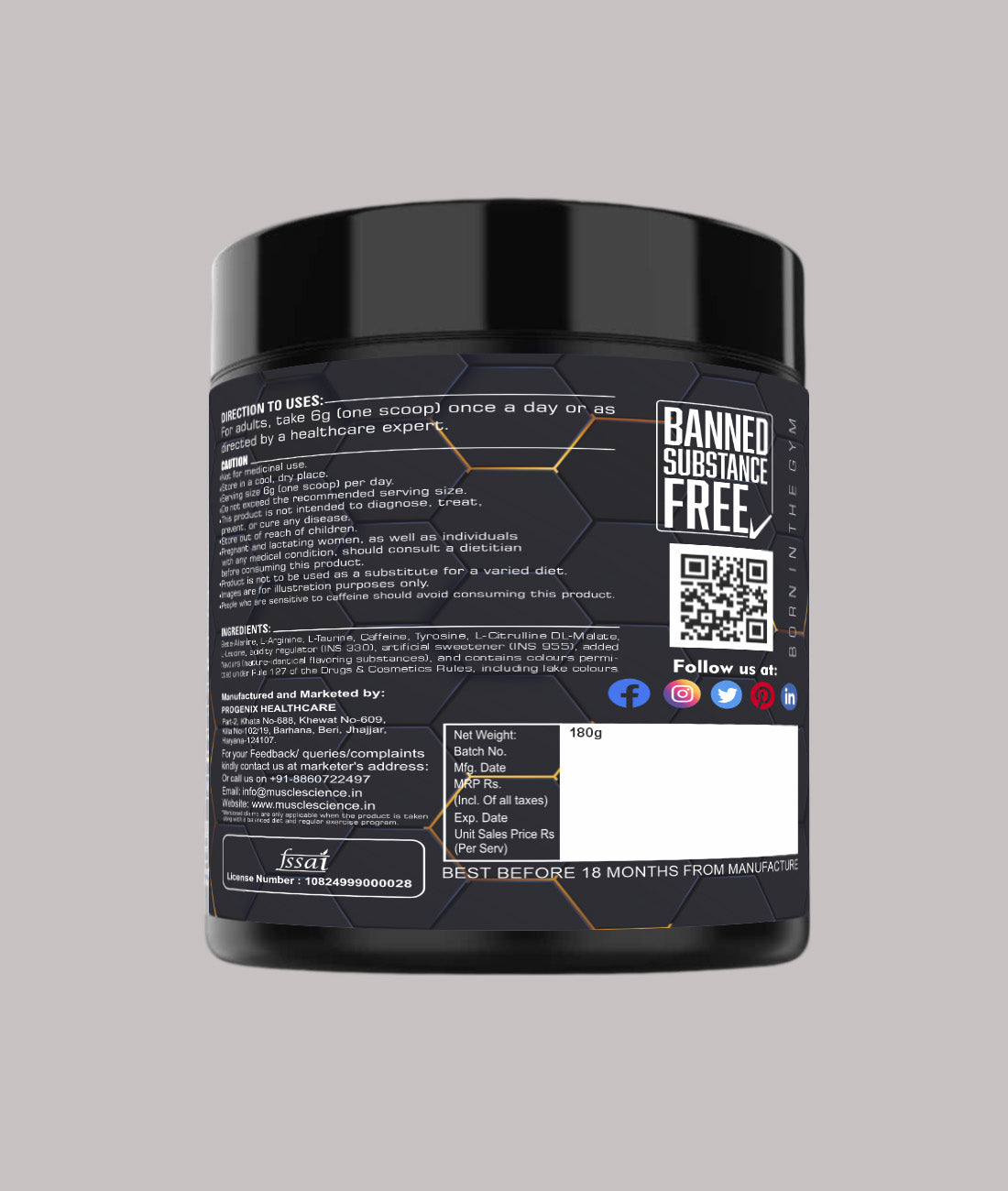 DUKE PRE ( Berry mix  and Seed mix Free )