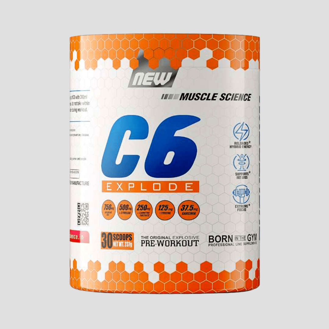 NEW C6 EXPLODE ULTRA CONCENTRATED PRE-WORKOUT BOOSTER, 30 SERVINGS