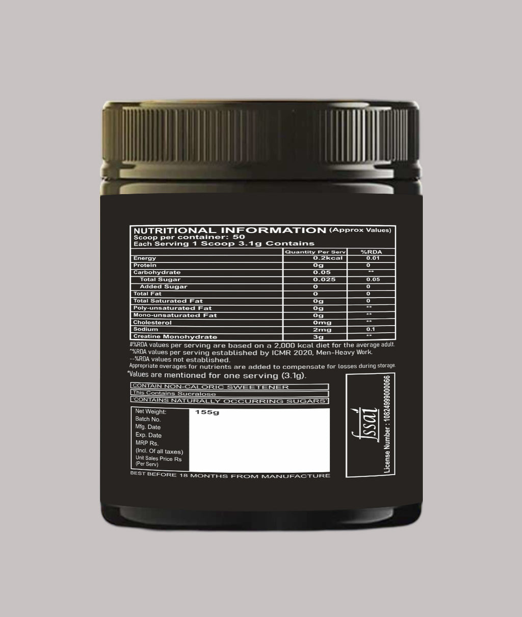 CREATINE FLAVOURED – 50 SERVINGS