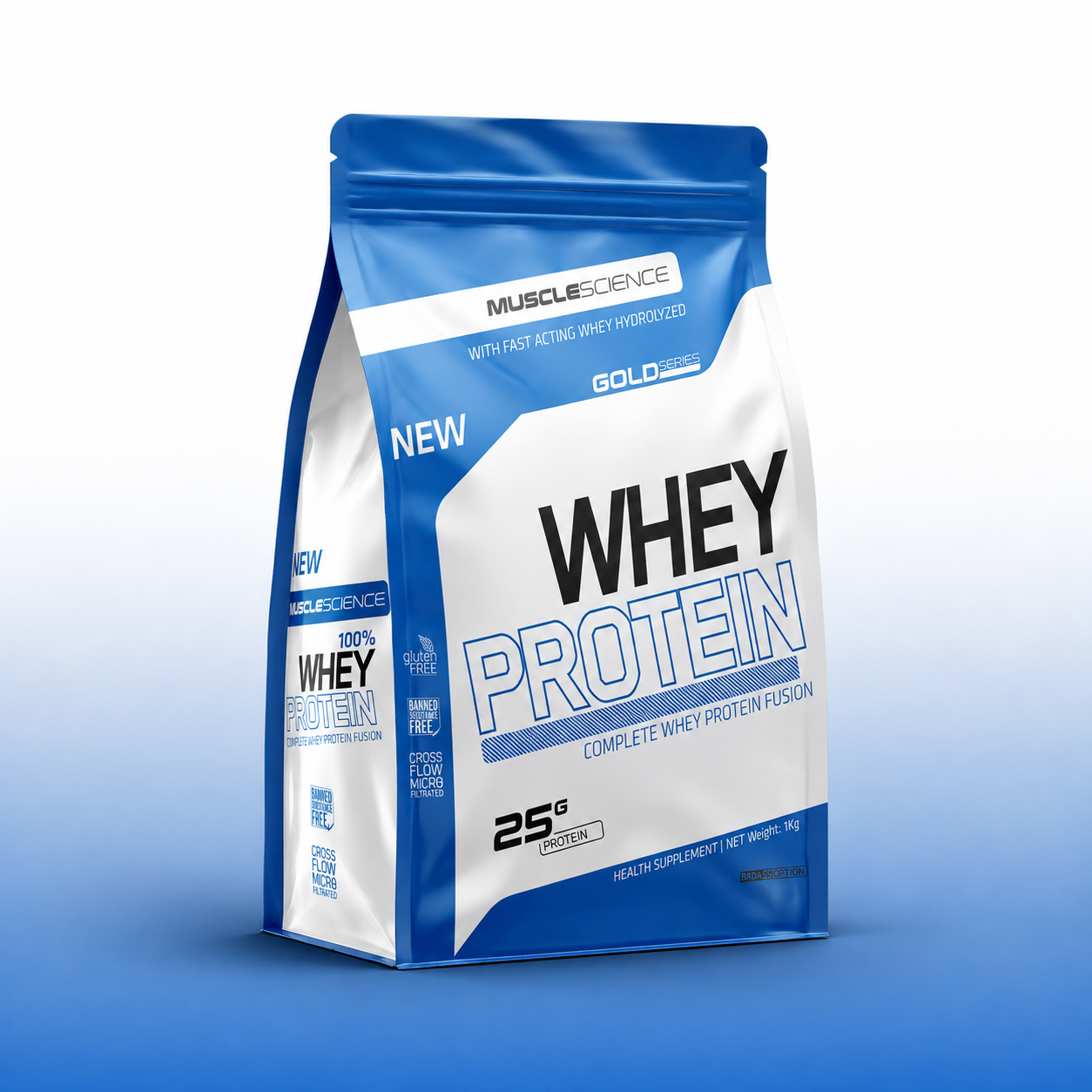 WHEY PROTEIN – COMPLETE WHEY PROTEIN FUSION – 1 KG ( Shaker Free )
