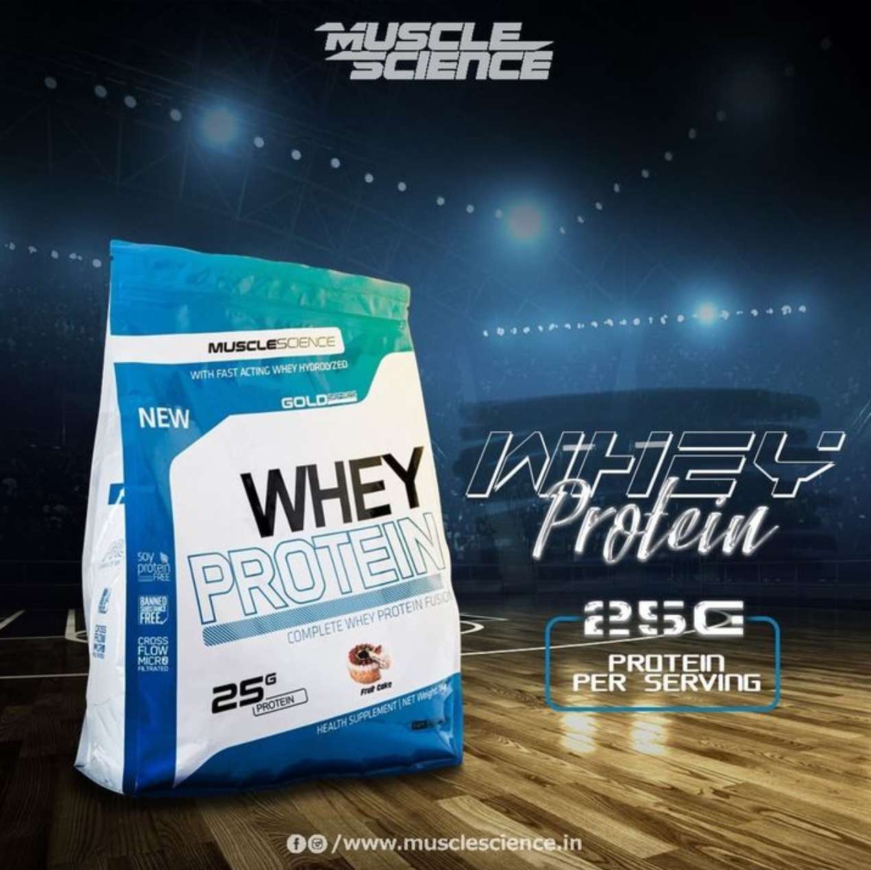 WHEY PROTEIN – COMPLETE WHEY PROTEIN FUSION – 1 KG ( Shaker Free )