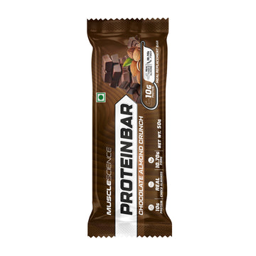 MuscleScience Protein Bar – Chocolate Almond Crunch | 10g Protein